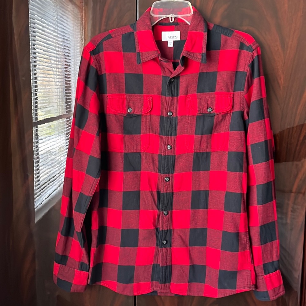 Sonoma Plaid Flannel Shirt